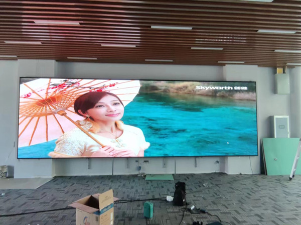 二道P1.53led小间距屏安装案例